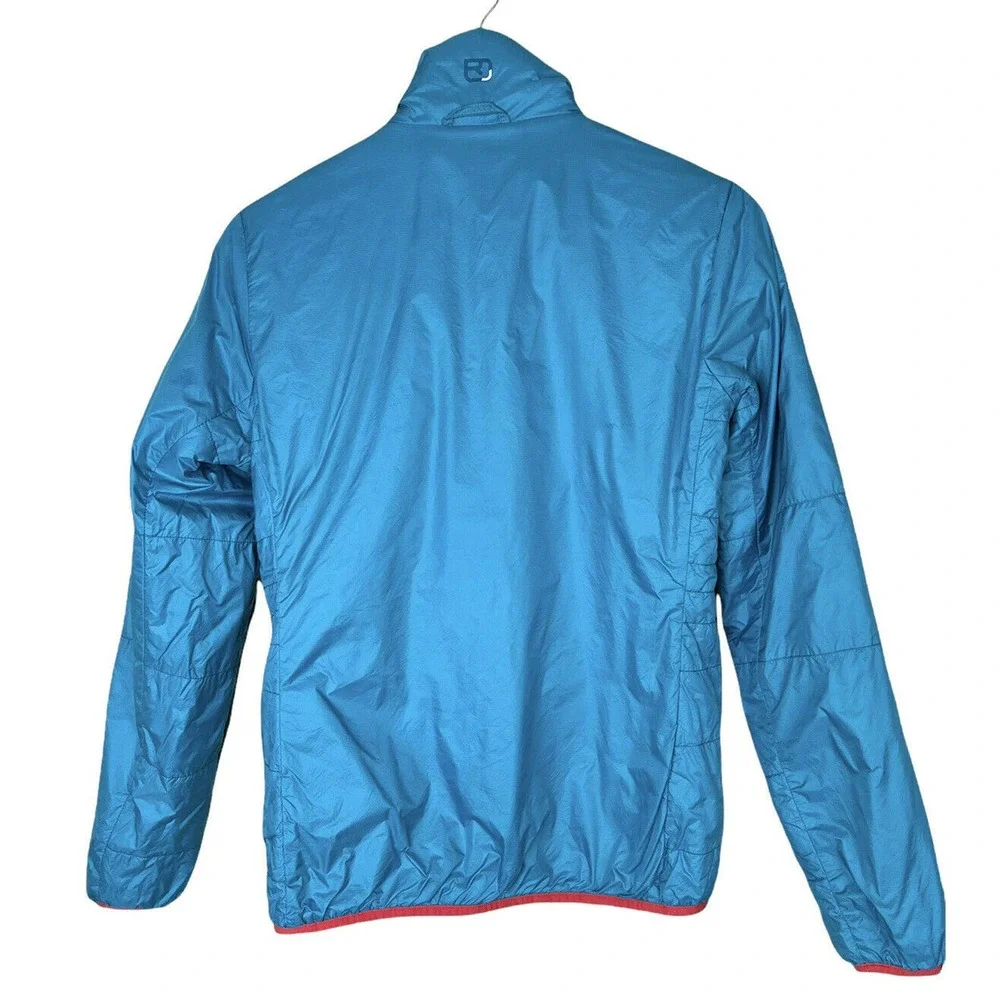 Ortovox Swisswool Reversible Womens Medium Wool Filled Jacket Blue Teal Red - Picture 4 of 10